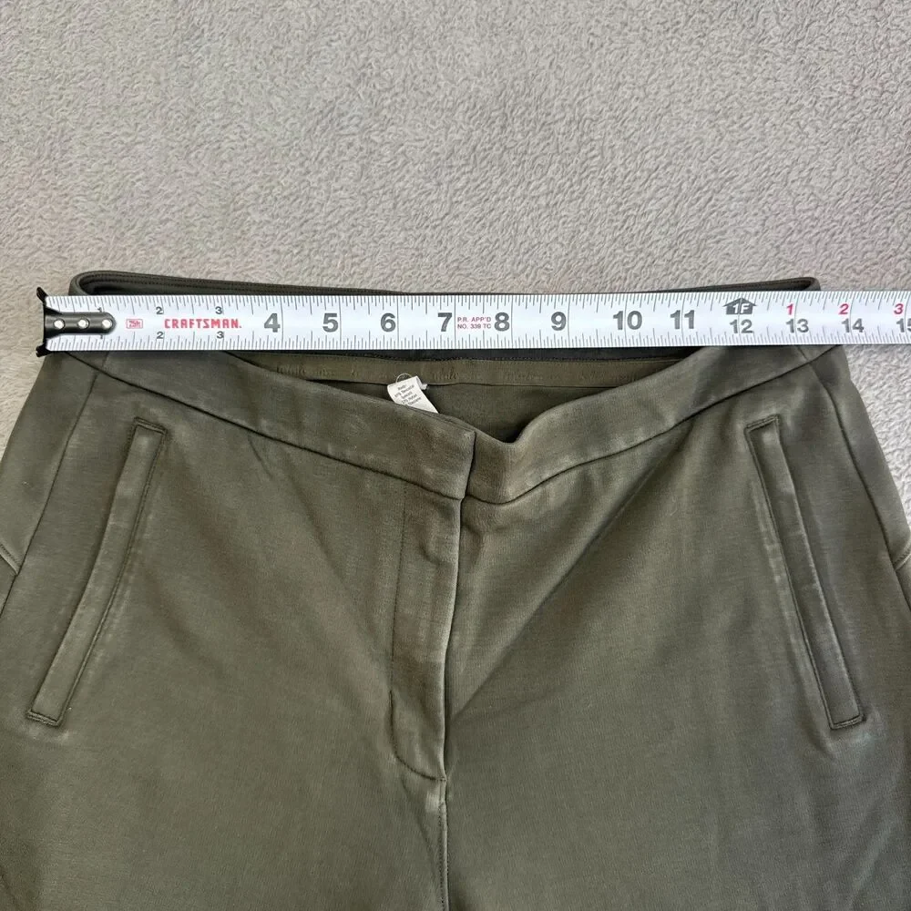 Lululemon On The Move Pants Womens X8 Olive Green Stretch Comfort Straight Leg